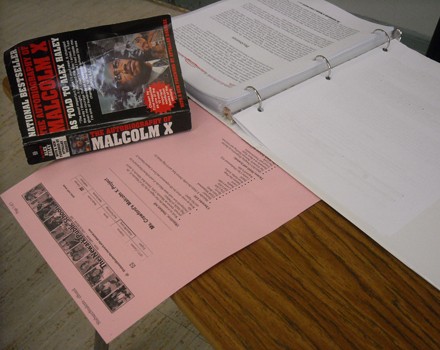 The autobiography on a desk